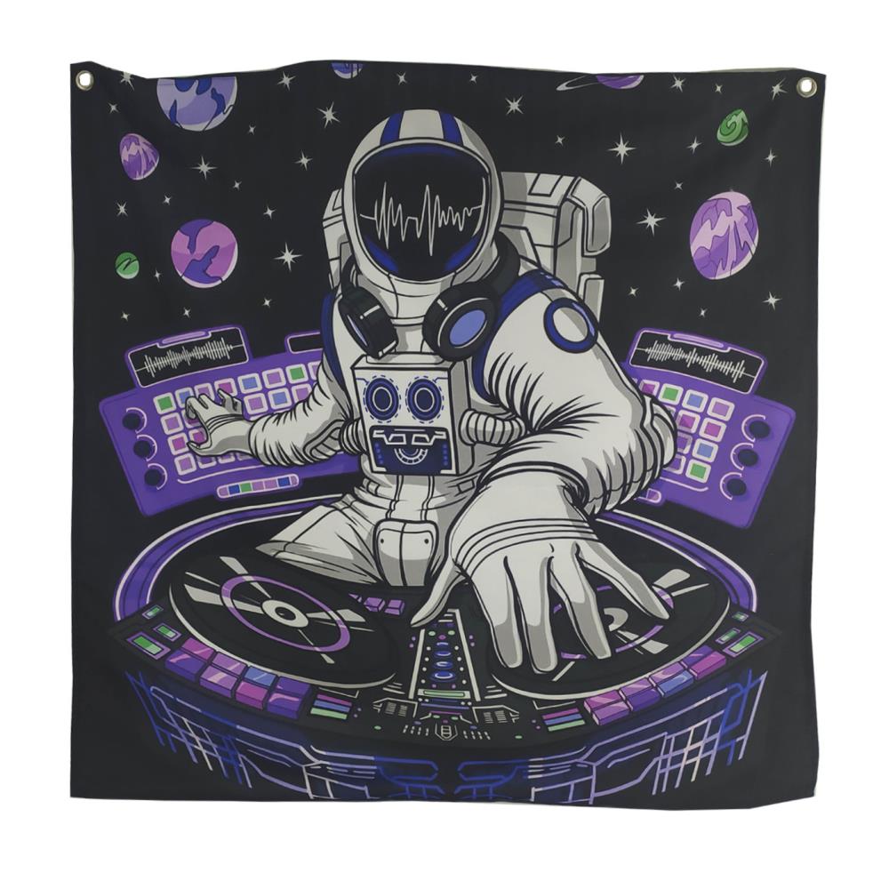 Dj Astronot Duvar Halısı (94cm X 94cm) 