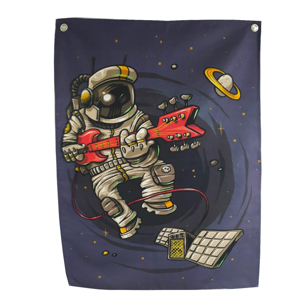 Astronot & Gitar Duvar Halısı (94cm x 67cm) 